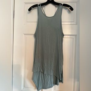 BCBG blue long tank.